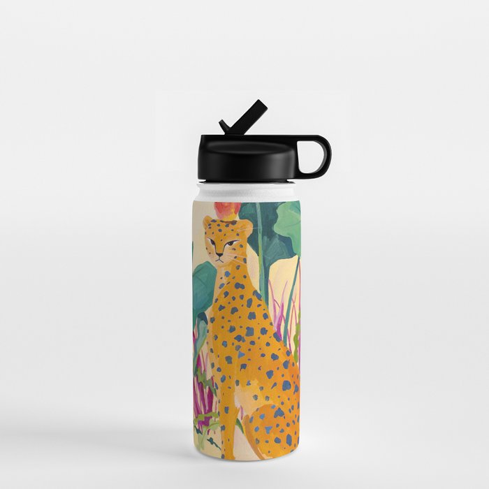 Cheetah and Apples Water Bottle Gallery Image 1