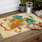 Cheetah and Apples Outdoor Rug Gallery Image 2