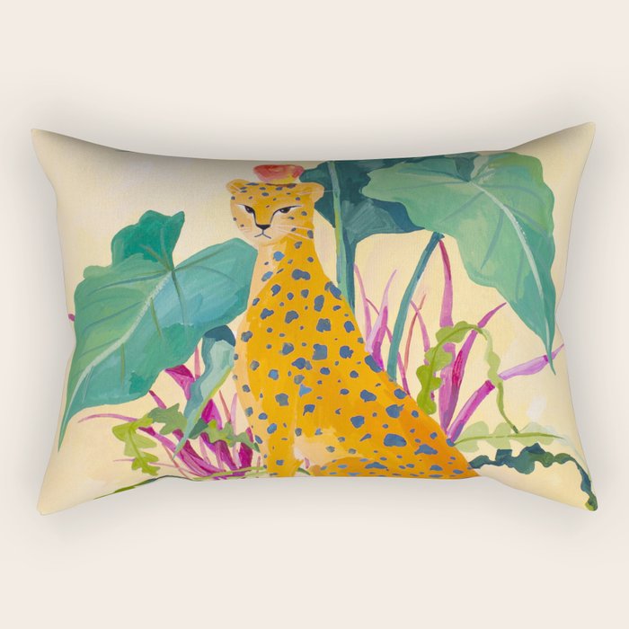 Cheetah and Apples Rectangular Pillow Gallery Image 2