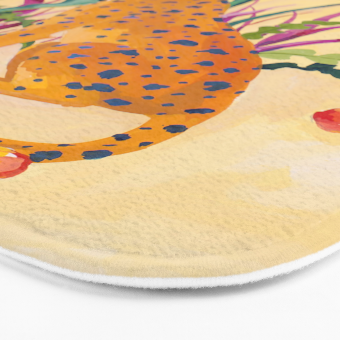 Cheetah and Apples Bath Mat Gallery Image 3