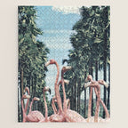 Palm Trees & Flamingos Jigsaw Puzzle Gallery Image 1