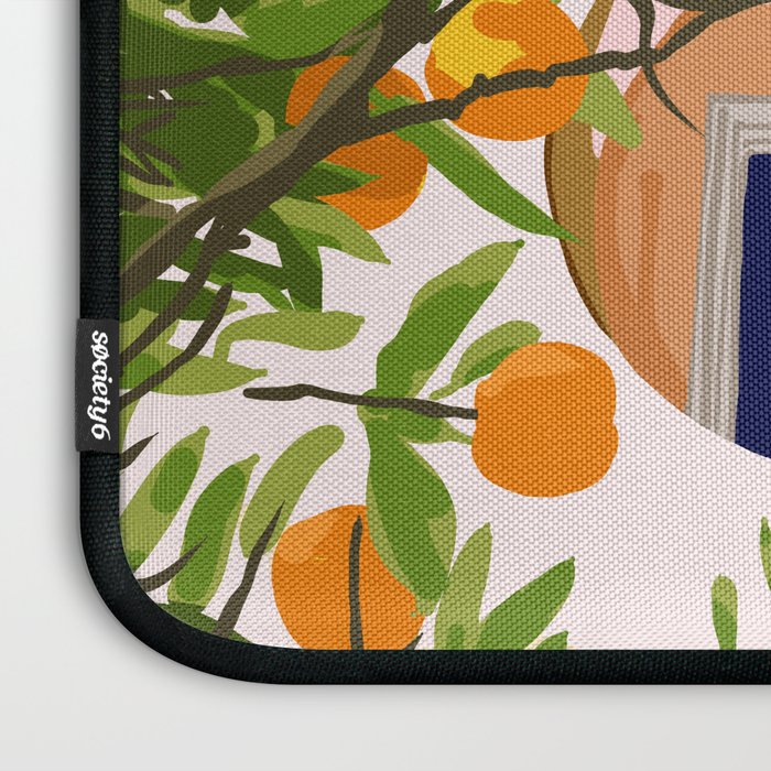 Wherever you go, go with all your heart | Summer Travel Morocco Boho Oranges | Architecture Building Laptop Sleeve Gallery Image 3