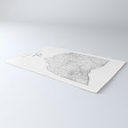 Ohio Minimal Street Map Rug Gallery Image 3