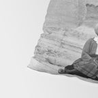 Louis Armstrong at the Spinx and Egyptian Pyrimids Vintage black and white photography / photographs Pillow Sham Gallery Image 4
