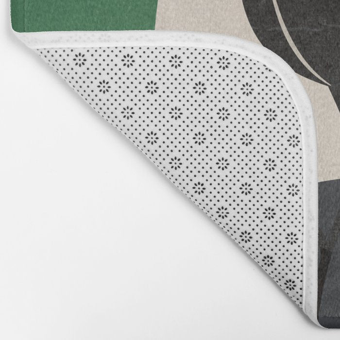 Modern Abstract Minimal Shapes Branches Art 6 Bath Mat Gallery Image 2