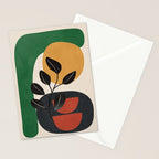 Modern Abstract Minimal Shapes Branches Art 6 Stationery Card Gallery Image 2