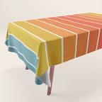 Gradient Arch X Bright Rainbow Mid Century Modern Rainbow Tablecloth Gallery Image 1