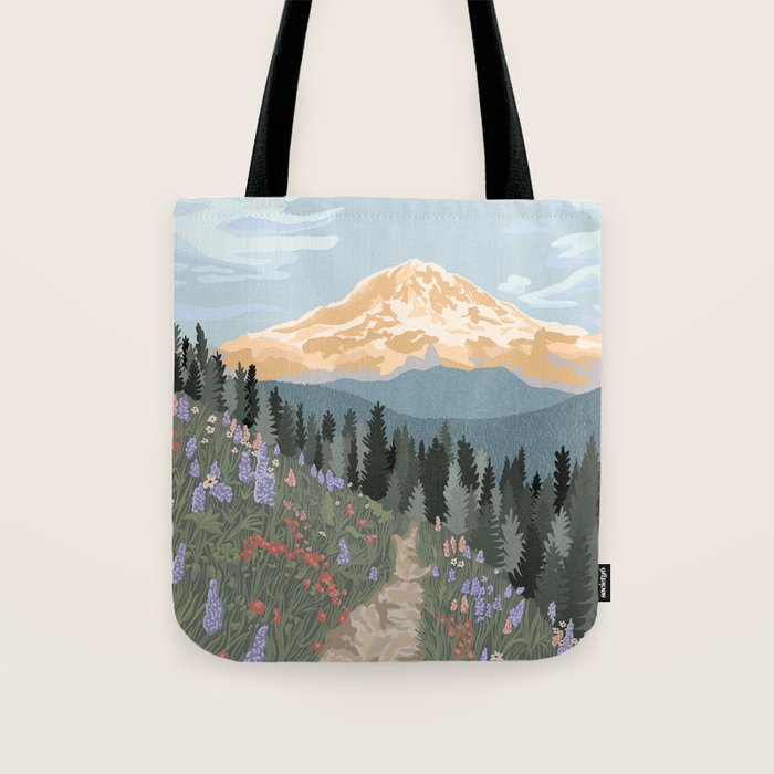 Mount Rainier National Park Tote Bag Gallery Image 1
