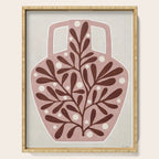 Vase and leaves Serving Tray Gallery Image 1