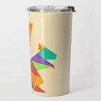 Fractal geometric Squirrel Travel Mug Gallery Image 2