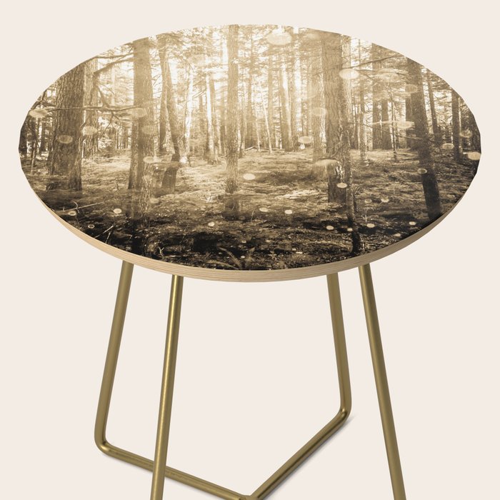 Vintage Sepia Fairy Forest Side Table Gallery Image 2