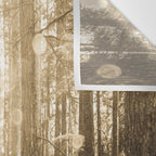 Vintage Sepia Fairy Forest Wall Tapestry Gallery Image 3