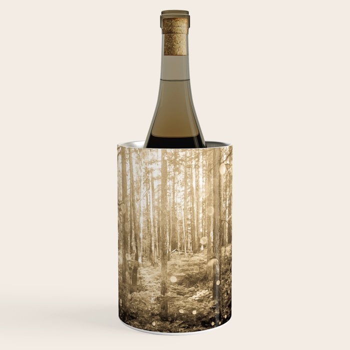Vintage Sepia Fairy Forest Wine Chiller Gallery Image 1