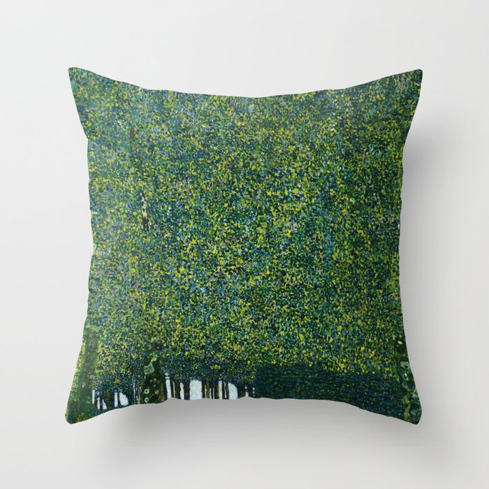 Gustav Klimt "The Park" Throw Pillow Gallery Image 6