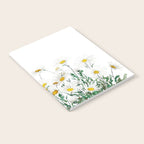 white margaret daisy horizontal watercolor painting Notebook Gallery Image 2