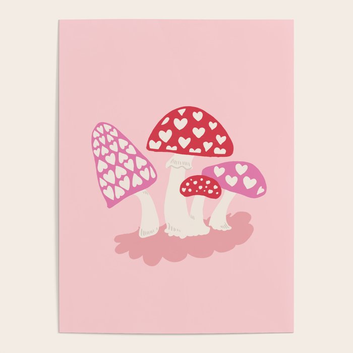 Valentine Mushrooms Poster Gallery Image 4