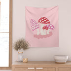 Valentine Mushrooms Wall Tapestry Gallery Image 2