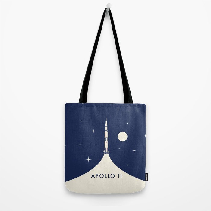 Apollo 11 Space - Saturn Rocket B Tote Bag Gallery Image 2