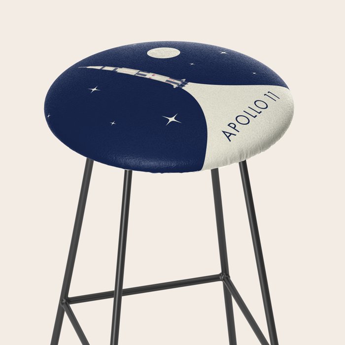 Apollo 11 Space - Saturn Rocket B Stool Gallery Image 2