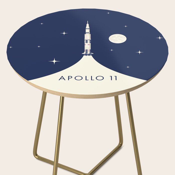 Apollo 11 Space - Saturn Rocket B Side Table Gallery Image 2