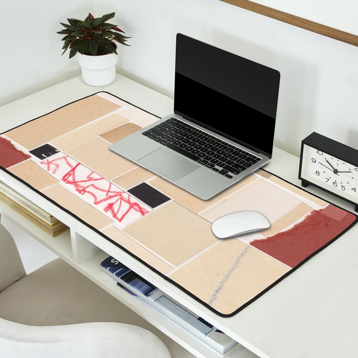 Plan B / Mixed Media Collage Desk Mat Gallery Image 2