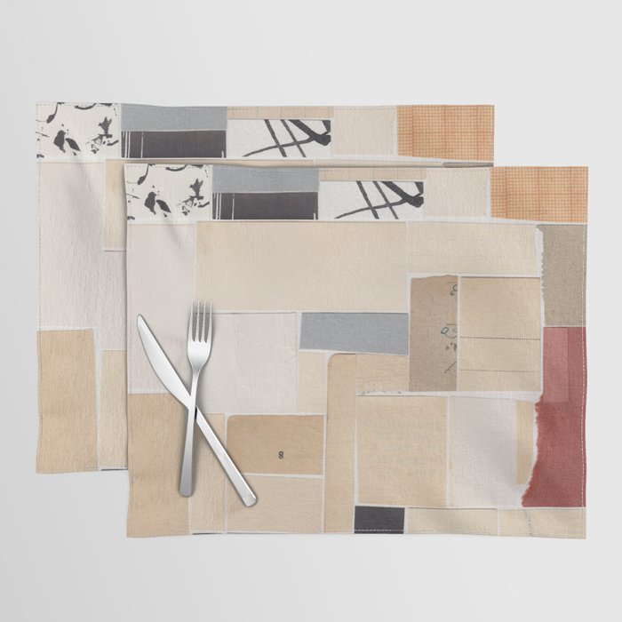 Plan B / Mixed Media Collage Placemat Gallery Image 1