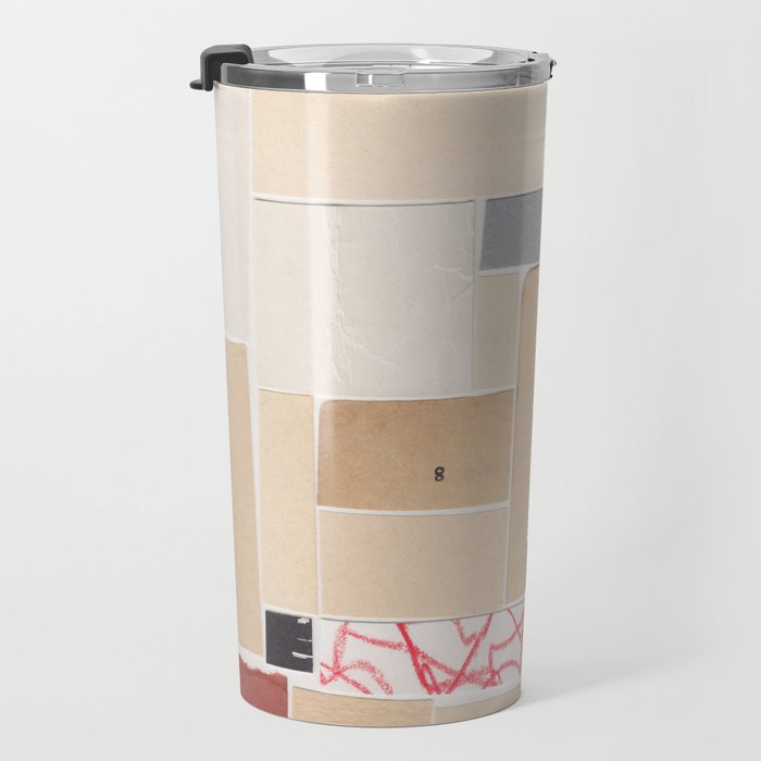 Plan B / Mixed Media Collage Travel Mug Gallery Image 3