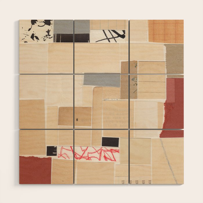 Plan B / Mixed Media Collage Wood Wall Art Gallery Image 1
