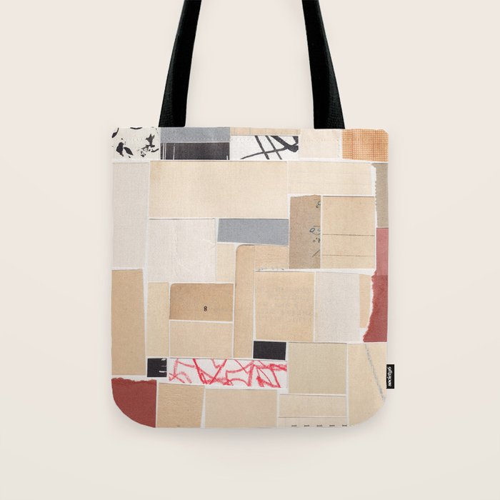Plan B / Mixed Media Collage Tote Bag Gallery Image 1