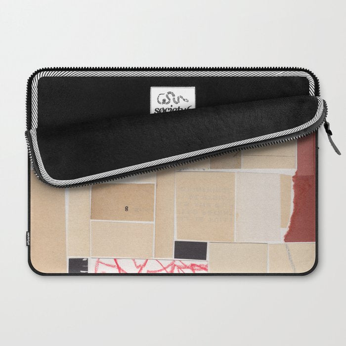 Plan B / Mixed Media Collage Laptop Sleeve Gallery Image 2