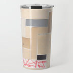 Plan B / Mixed Media Collage Travel Mug Gallery Image 1