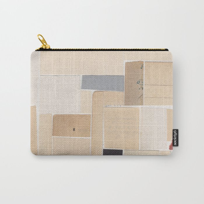 Plan B / Mixed Media Collage Carry All Pouch Gallery Image 1