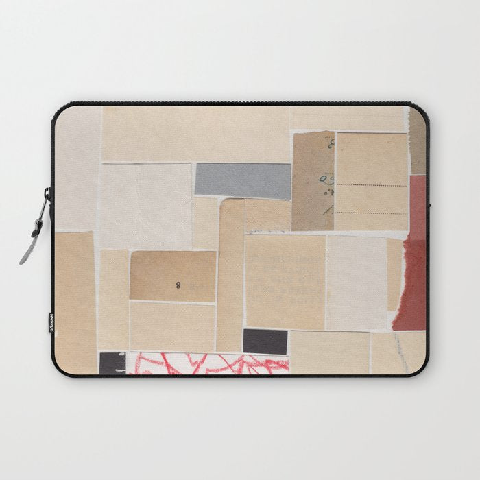 Plan B / Mixed Media Collage Laptop Sleeve Gallery Image 1