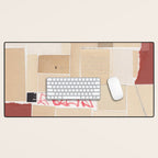 Plan B / Mixed Media Collage Desk Mat Gallery Image 1
