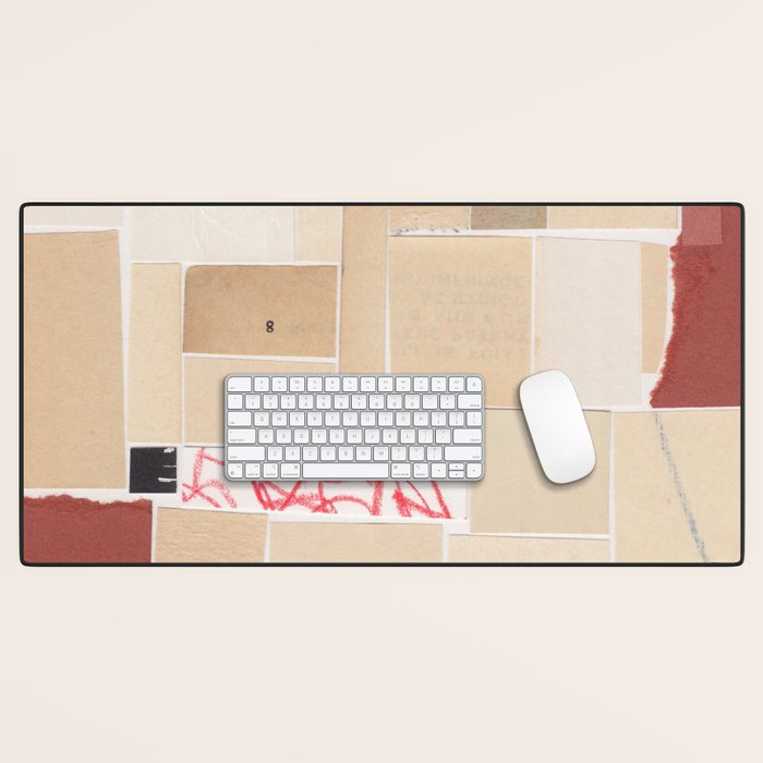 Plan B / Mixed Media Collage Desk Mat Gallery Image 1