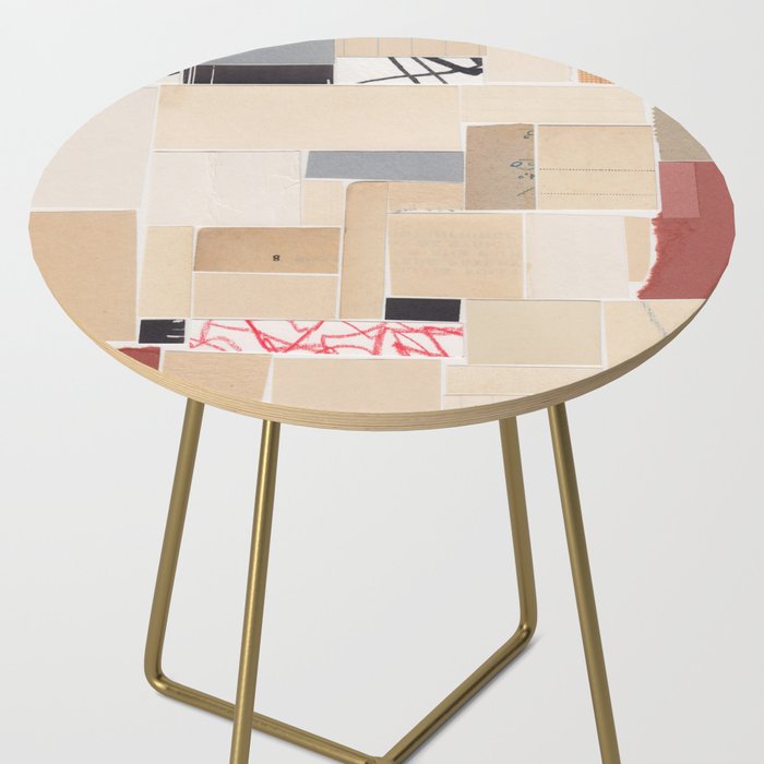 Plan B / Mixed Media Collage Side Table Gallery Image 2