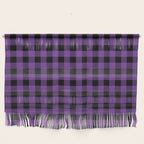 Plaid (purple/black) Wall Hanging Gallery Image 1