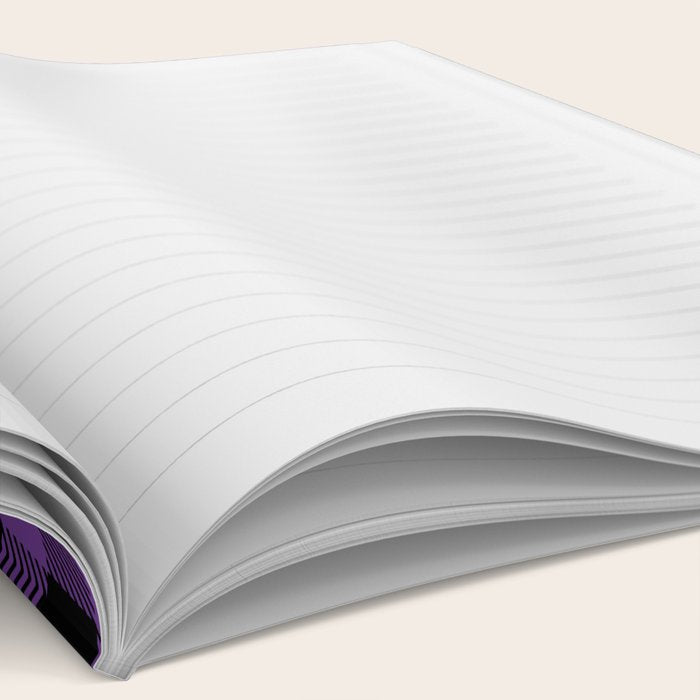 Plaid (purple/black) Notebook Gallery Image 2