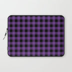 Plaid (purple/black) Laptop Sleeve Gallery Image 1