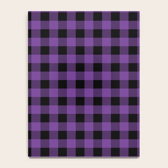 Plaid (purple/black) Notebook Gallery Image 4