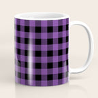 Plaid (purple/black) Coffee Mug Gallery Image 1
