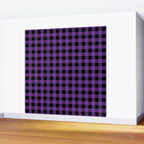 Plaid (purple/black) Wall Mural Gallery Image 2