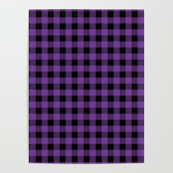 Plaid (purple/black) Poster Gallery Image 4