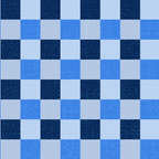 French Ocean Blue Checks Pattern Coffee Mug Gallery Image 2