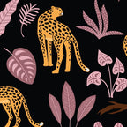 Beautiful Leopard & Pink Leaf Pattern Coffee Mug Gallery Image 2