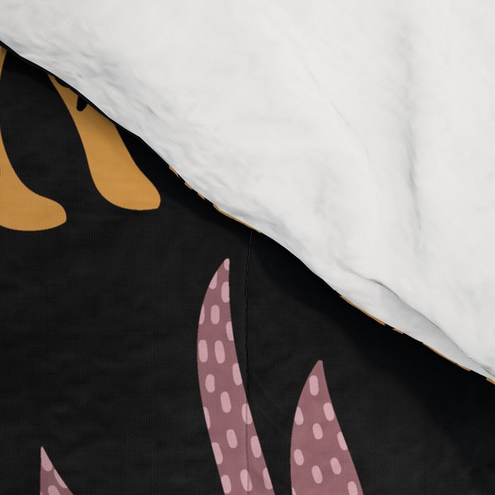 Beautiful Leopard & Pink Leaf Pattern Comforter Gallery Image 4