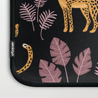 Beautiful Leopard & Pink Leaf Pattern Laptop Sleeve Gallery Image 3