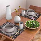 Beautiful Leopard & Pink Leaf Pattern Placemat Gallery Image 2