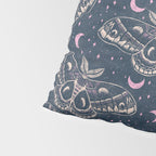 Celestial Cecropia - midnight blue and orchid  Pillow Sham Gallery Image 4