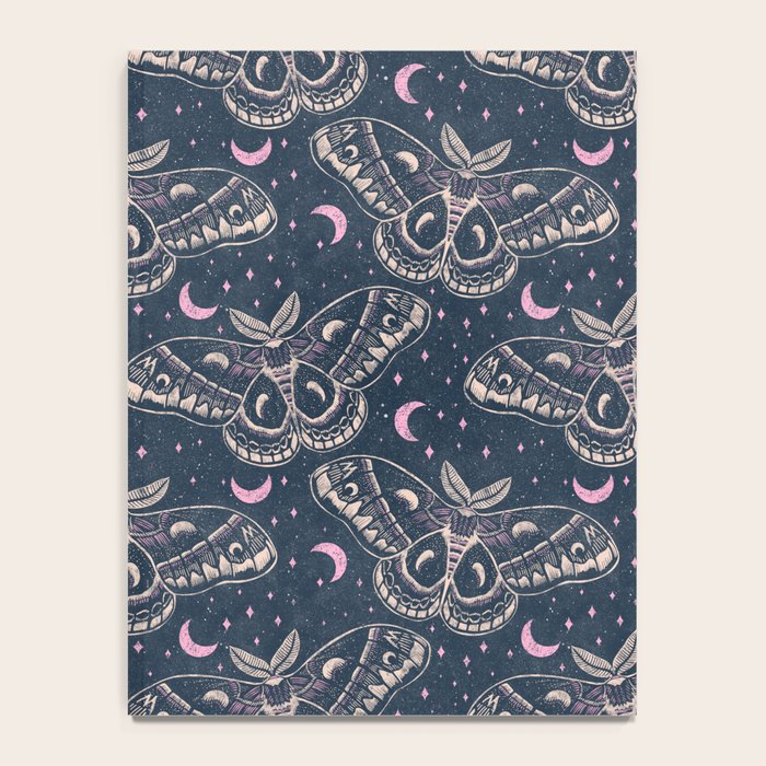 Celestial Cecropia - midnight blue and orchid  Notebook Gallery Image 4